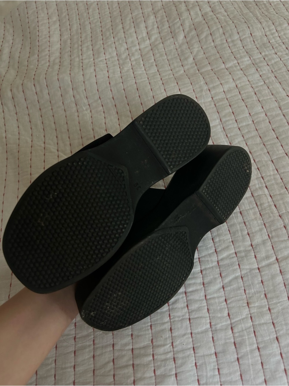 Steve Madden Black Platform Slide Sandals with Wide Band - Picture 4 of 5